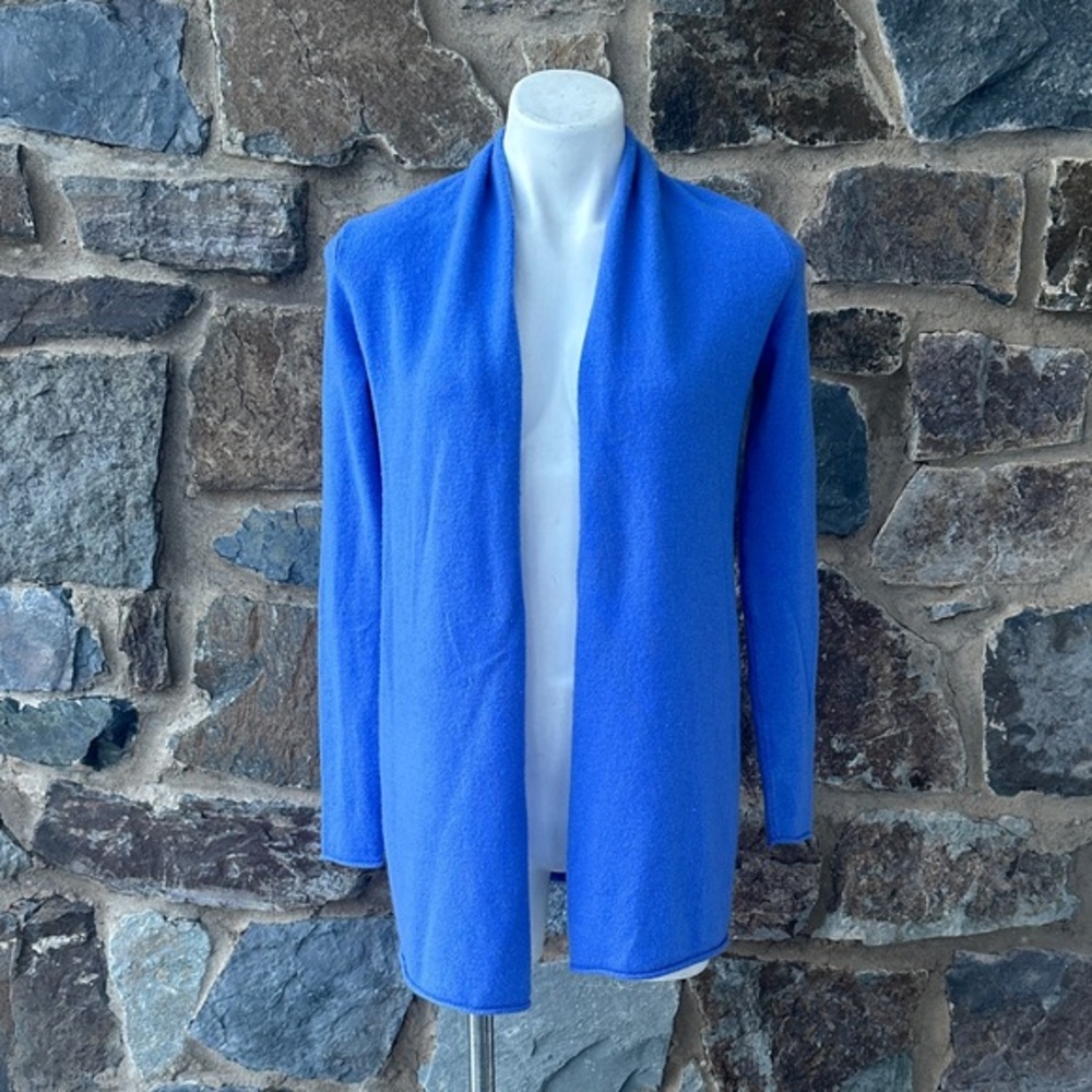 Lilly Pulitzer Cashmere Open Front Knit Cardigan Sweater in Blue Size XS